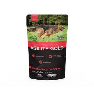 Agility Gold Trozos de Res 100 Gr