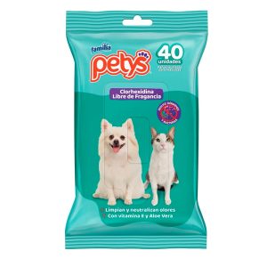 Pañitos Húmedos Petys con Clorhexidina 40 Unidades