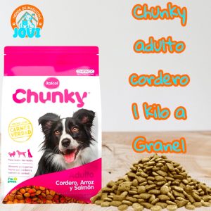Chunky Adulto Salmón Y Cordero 1 Kg A Granel