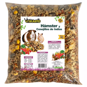 Alimento Para Hámster Y Conejillos De Indias Vitagrano 1 Kg