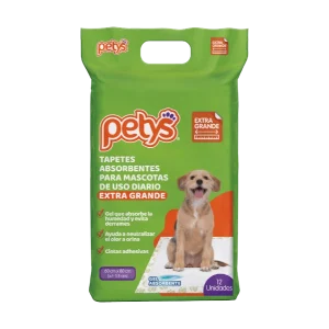 Tapetes Absorbentes Extra Grandes Petys 12 Unidades