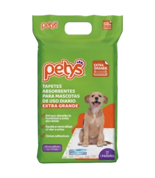Tapetes Absorbentes Petys 12 Unidades