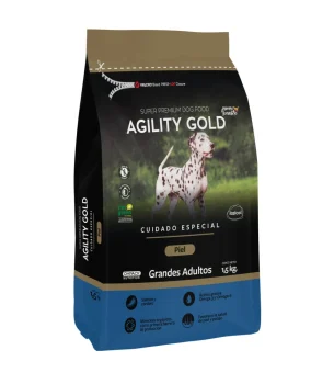 Agility Gold Grandes Adultos Piel 8 Kg