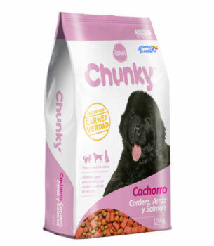 Chunky Cachorros Cordero Arroz y Salmón 1,5 kg