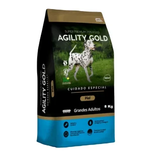 Agility Gold Grandes Adultos Piel 8 Kg