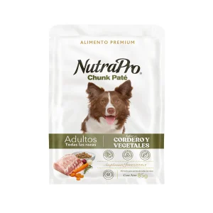 Nutrapro Chunk Pate Perro Adulto Cordero y Vegetales 85 Gr