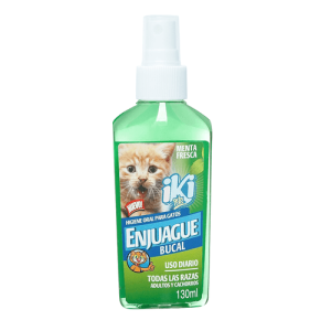 Enjuague Bucal Iki Pets Gatos 130 ml