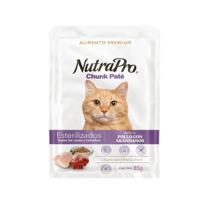 Nutrapro Gatos Pollo Con Arandanos Pouch 85 GR