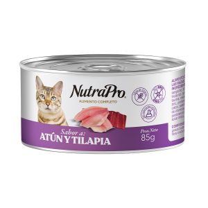 Nutrapro Gatos Atún y tilapia Lata 85 GR