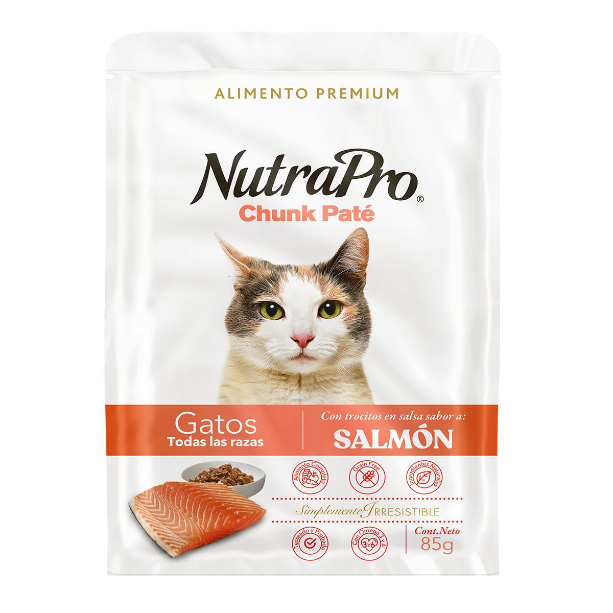 Nutrapro Gatos Salmón Pouch 85 GR