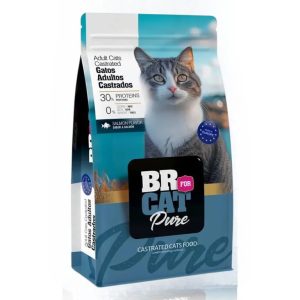Br For Cat Pure Salmón Adultos Castrados 3 Kg