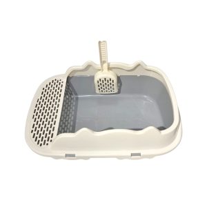 Arenera Ergonómica Semicerrada con Borde Antiderrames