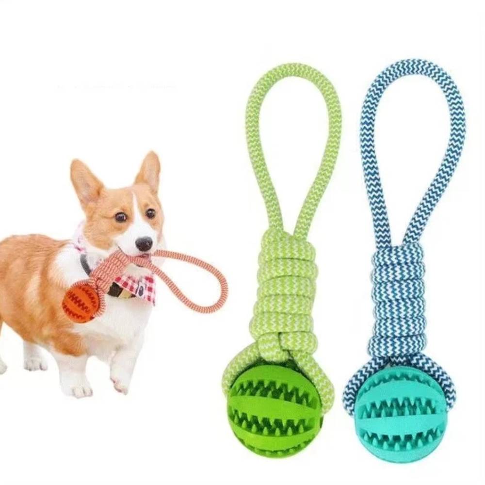 Juguete Pelota de Goma con Cuerda para Perros - Imagen 2